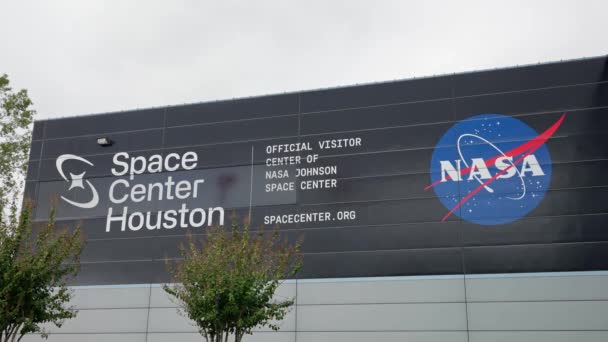 Offizielles Besucherzentrum Des Space Center Houston Houston Texas November 2022 — Stockvideo