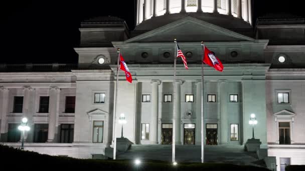 State Capitol Arkansas Little Rock Little Rock Arkansas November 2022 — Stock Video