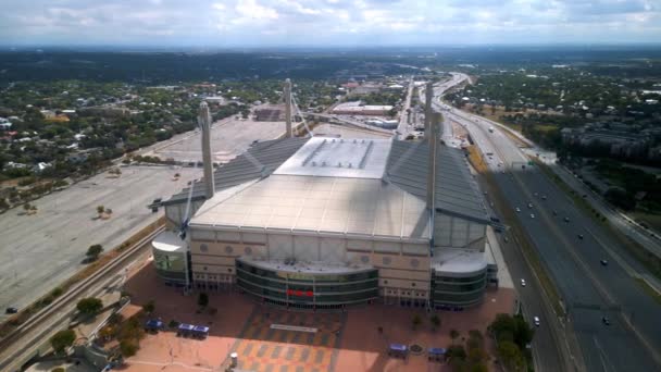 Stadion Alamodome San Antonio Texas Dari Atas San Antonio Texas — Stok Video