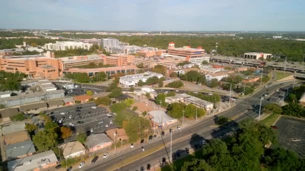 Universidad Texas Austin Desde Arriba Vista Aérea — Vídeo de stock