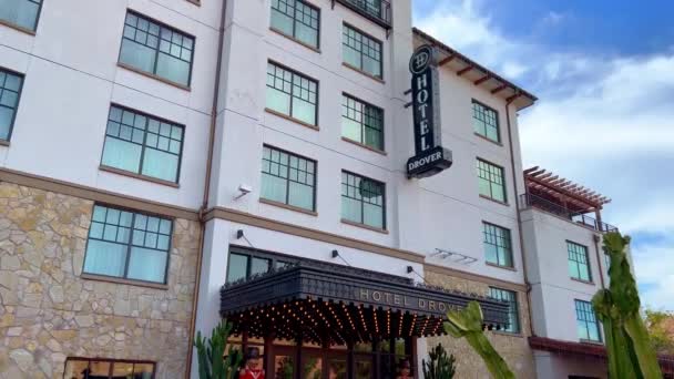 Hotel Drover Fort Worth Stockyards Fort Worth Estados Unidos Noviembre — Vídeo de stock