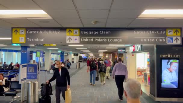 Iad Washington Dulles Uluslararası Havalimanı Washington Abd Ekim 2022 — Stok video