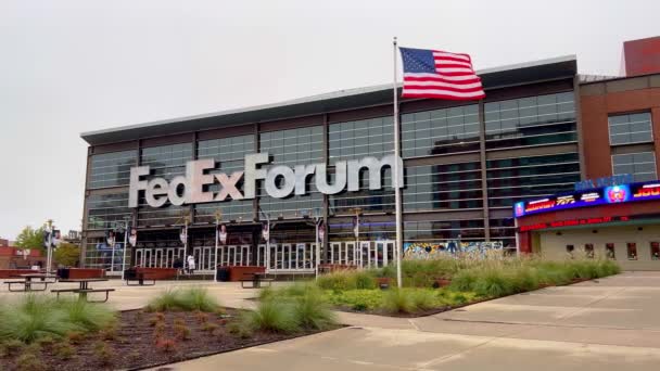 Fedex Fórum Memphisben Memphis Usa November 2022 — Stock videók