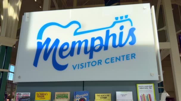 Centro Visitantes Memphis Centro Bem Vindo Memphis Eua Novembro 2022 — Vídeo de Stock