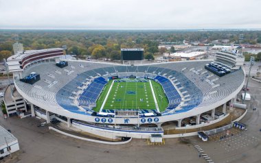 Memphis 'teki Simmons Bank Liberty Stadyumu - Tigers Futbol Takımı' nın evi- hava manzarası - MEMPhis, TENNESSEE - 7 Kasım 2022