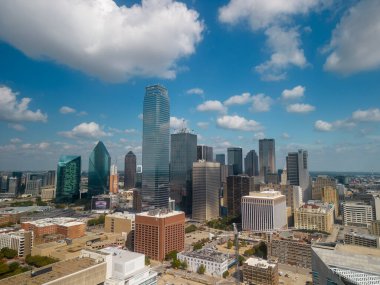 Dallas Teksas üzerinde hava manzarası - Dallas, TEXAS - 30 Ekim 2022