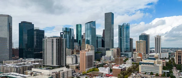 stock image Panoramic view over the city of Houston- HOUSTON, TEXAS - OCTOBER 31, 2022