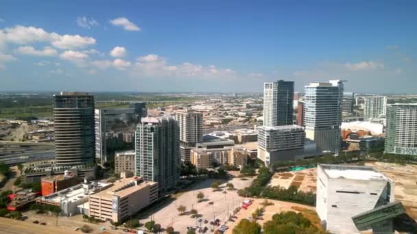 Dallas Centro Ciudad Desde Arriba Dallas Texas Noviembre 2022 — Vídeos de Stock