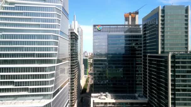 Google Austin Deloitte Épület Austin Városában Austin Texas November 2022 — Stock videók