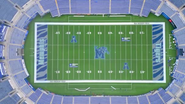 Simmons Bank Liberty Stadium Memphis Siedziba Drużyny Piłkarskiej Tygrysy Memphis — Wideo stockowe