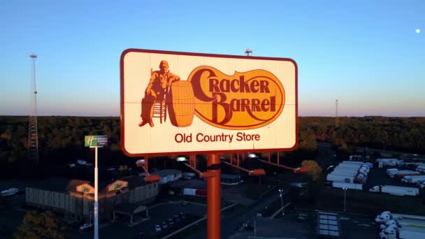 Cracker Barrel Country Store Restaurante Waco Texas Noviembre 2022 — Vídeos de Stock
