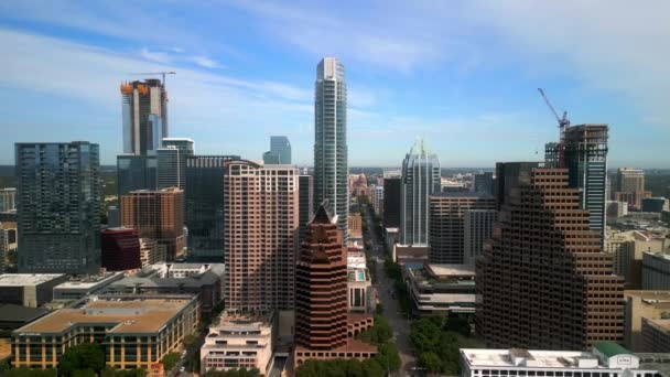 Ουρανοξύστης Του Χιούστον Τέξας Από Ψηλά Houston Texas Νοεμβρίου 2022 — Αρχείο Βίντεο