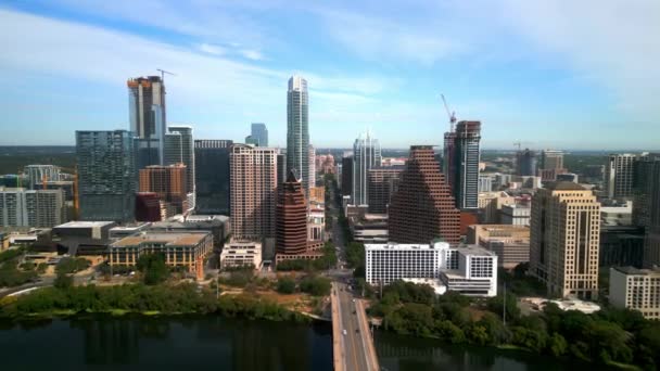 Skyline Houston Texas Desde Arriba Austin Texas Noviembre 2022 — Vídeo de stock