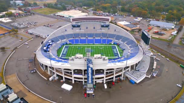Simmons Bank Liberty Stadium Memphis Sede Del Equipo Fútbol Tigres — Vídeos de Stock