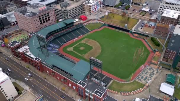 Autozone Park Stadium Memphis Downtown Memphis Tennessee Noviembre 2022 — Vídeo de stock