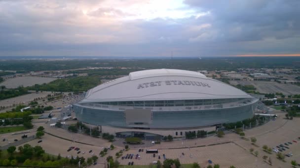 Και Γήπεδο Στην Πόλη Του Arlington Σπίτι Των Dallas Cowboys — Αρχείο Βίντεο