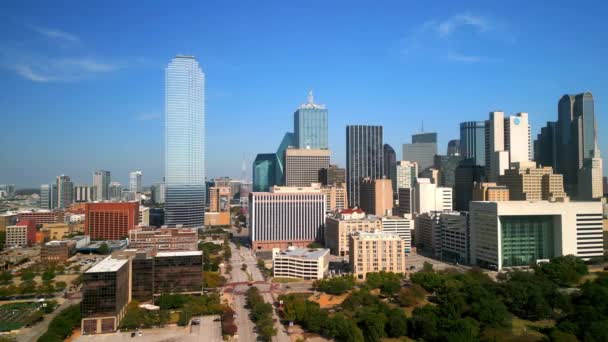Skyline Dallas Texas Dallas Texas November 2022 — стокове відео