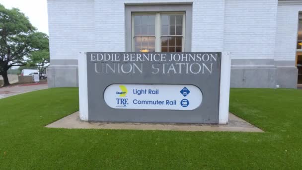 Eddie Bernice Johnson Union Station Στο Ντάλας Ντάλας Τεξασ Οκτωβρίου — Αρχείο Βίντεο