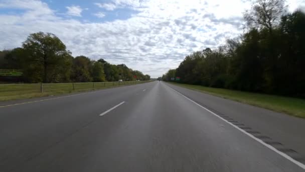 Dirigir Rodovia Nos Estados Unidos Condução Pov Fotografia Viagem — Vídeo de Stock