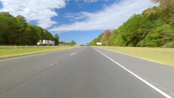 Autofahren Auf Der Autobahn Den Vereinigten Staaten Pov Fahren Reisefotos — Stockvideo