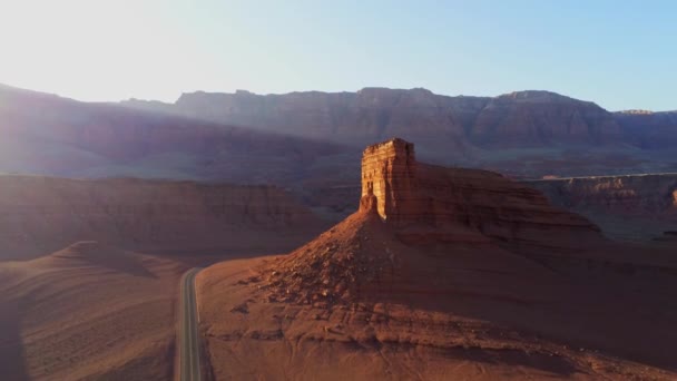 Paisagem Incrível Deserto Arizona Vista Aérea — Vídeo de Stock