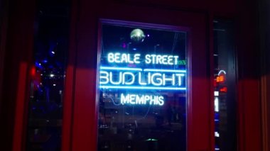 Memphis 'teki Beale Caddesi - Blues ve Rock Müzik' in ve efsanevi bir yerin evi - MEMPHE, TENNESSEE - Kasım 07, 2022