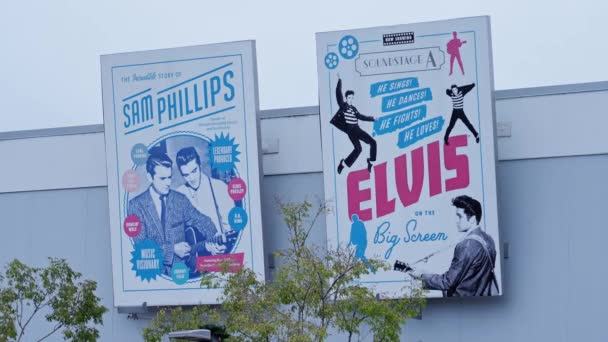 Graceland Advertisements City Memphis Memphis Tennessee November 2022 — Stok Video