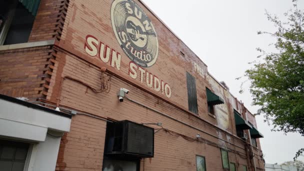 Opnamediensten Van Sun Studio Memphis Memphis Tennessee November 2022 — Stockvideo