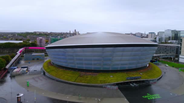 Ovo Hydro Sse Scottish Exhibition Conference Center Glasgow Glasgow Reino — Vídeo de Stock