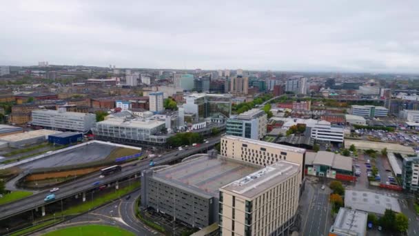 Widok Lotu Ptaka Glasgow Glasgow Zjednoczone Królestwo Październik 2022 — Wideo stockowe