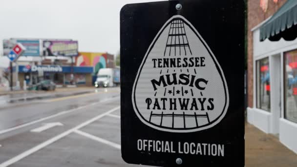 Legendarne Ścieżki Muzyczne Memphis Memphis Tennessee Listopad 2022 — Wideo stockowe