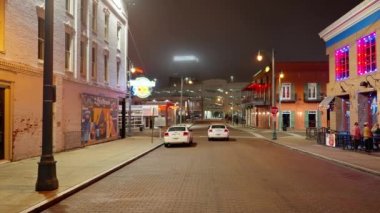 Memphis 'teki Beale Caddesi - Blues ve Rock Müzik' in ve efsanevi bir yerin evi - MEMPHE, TENNESSEE - Kasım 07, 2022