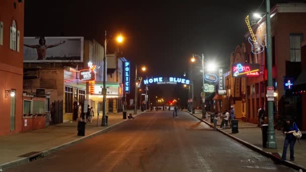 Beale Street Memphis Maison Blues Musique Rock Lieu Légendaire Memphis — Video
