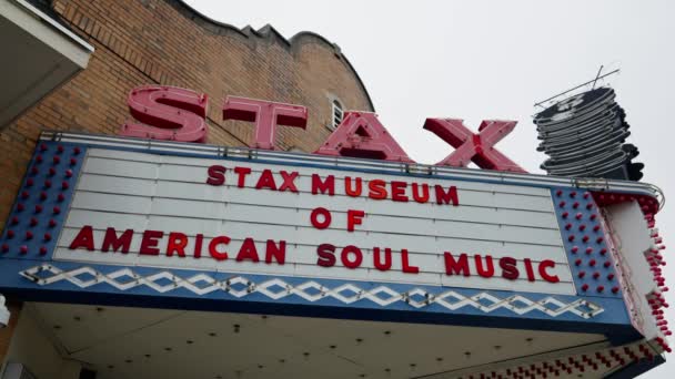 Stax Museum American Soul Music Dan Stax Records Memphis Tennessee — Stok Video