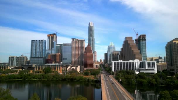 テキサス州ヒューストンのスカイライン上から テキサス州オースティン 2022年11月2日 — ストック動画