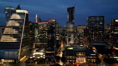 Austin Texas 'ın geceleyin gökyüzü - AUSTIN, TEXAS - Kasım 02, 2022