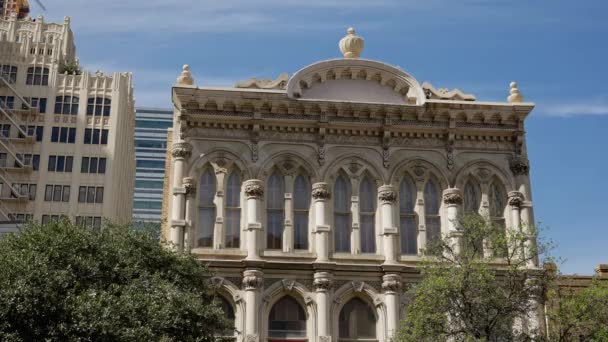 Ιστορικά Κτίρια Στο Congress Ave Στο Austin Austin Texas Οκτωβρίου — Αρχείο Βίντεο