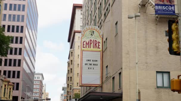 Empire Theater Venue San Antonio Σαν Αντώνιο Τεξασ Νοεμβρίου 2022 — Αρχείο Βίντεο