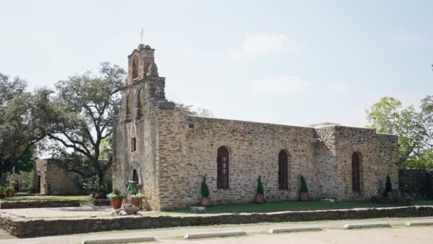 San Antonio Missions World Heritage Mission Espada San Antonio Texas — стокове відео