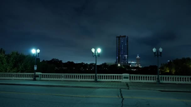 Houston Şehir Merkezindeki Sabine Köprüsü Houston Texas Kasım 2022 — Stok video