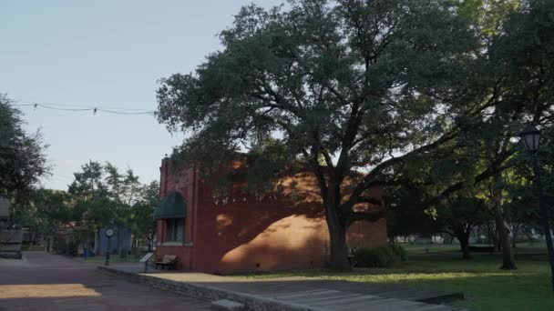 Old City Park Στο Ντάλας Του Τέξας Παλιά Κτίρια Dallas — Αρχείο Βίντεο