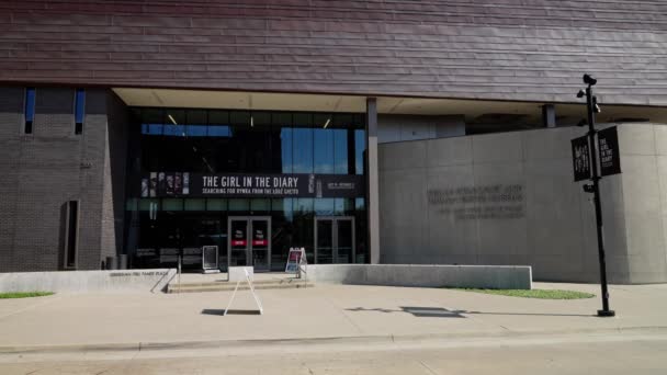 Музей Холокоста Прав Человека Далласе Dallas Texas Октября 2022 Года — стоковое видео