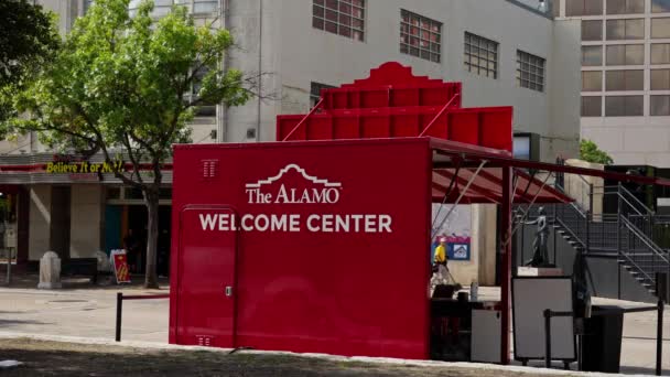 Информационный Центр Посетителей Аламо Сан Антонио Сан Антонио Техас Ноября — стоковое видео