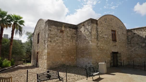Museo Alamo San Antonio Texas San Antonio Tessa Novembre 2022 — Video Stock