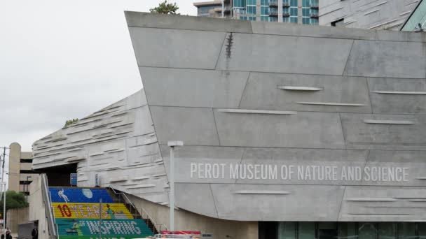 Perot Museum Nature Science Dallas Dallas Texas Οκτωβρίου 2022 — Αρχείο Βίντεο