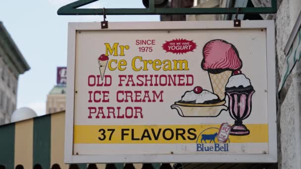 Ice Cream Sallor San Antoniu San Antonio Texas 2022 — Stock video