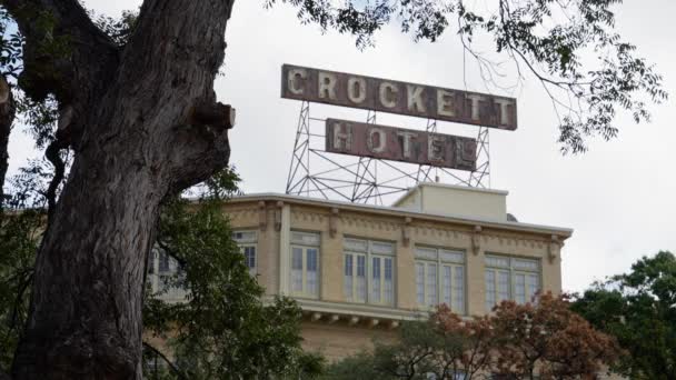 Crockett Hotel San Antonio Texas San Antonio Texas Novembre 2022 — Video Stock