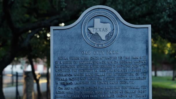Old City Park Dallas Texas Its Old Buildings Dallas Texas — Stock Video