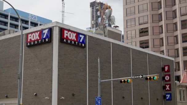 Fox Austin Épület Belvárosban Ausztin Texas Október 2022 — Stock videók