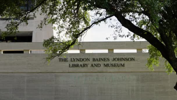 Lbj Lyndon Baines Johnson Kütüphanesi Austin Müzesi Austin Texas Ekim — Stok video